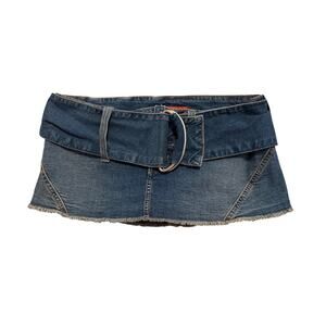 Hollister Blue Denim Mini Skirt